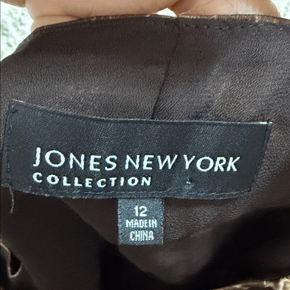 Jones New York Animal Print Midi Dress Womens Size 12 new with tag - Picture 10 of 10